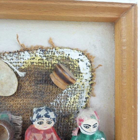 Armenian Folk Art Diorama 3D Picture  Depicting Cooking Handmade - Picture 5 of 13